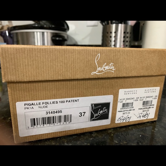 SOLD!Christian Louboutin pigalle follies 100mm 37 - Picture 3 of 8